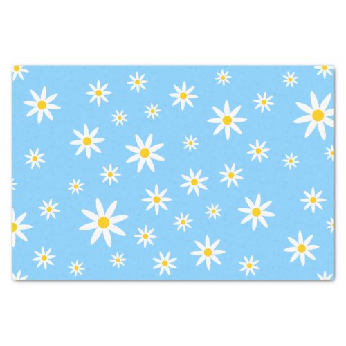 Blue Daisy Tissue Paper