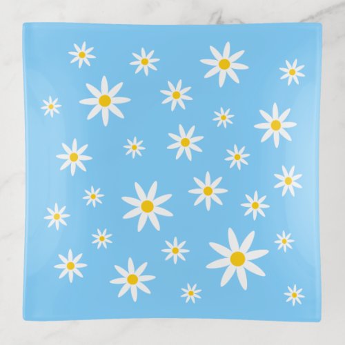 Blue Daisy Trinket Tray