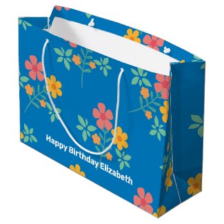 Blue Daisy Vintage Bouquet Pattern Customized