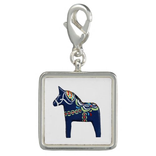 Blue Dala Horse Charm