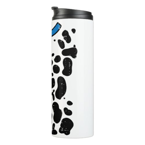 Blue Dalmatian Costume Funny Halloween Dog Men Wom Thermal Tumbler