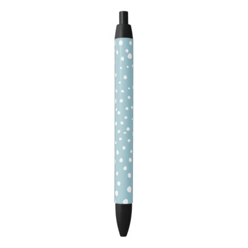 Blue Dalmatian Spots Dalmatian Dots Dotted Print Black Ink Pen