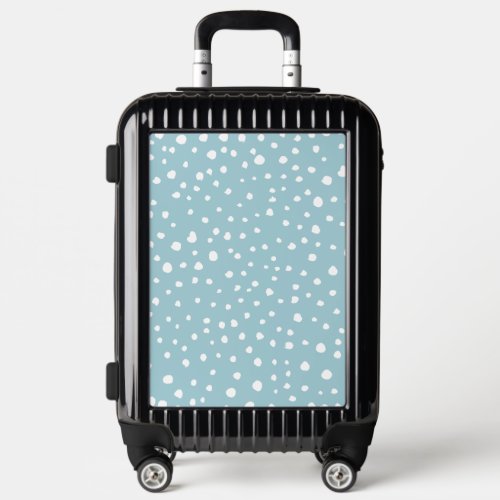 Blue Dalmatian Spots Dalmatian Dots Dotted Print Luggage