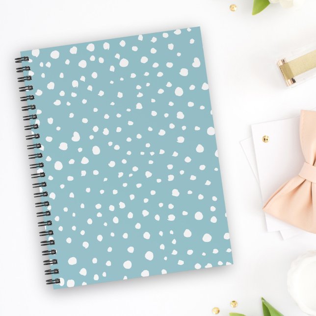 Blue Dalmatian Spots, Dalmatian Dots, Dotted Print Planner (Creator Uploaded)