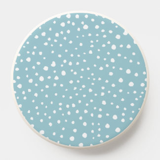Blue Dalmatian Spots, Dalmatian Dots, Dotted Print PopSocket