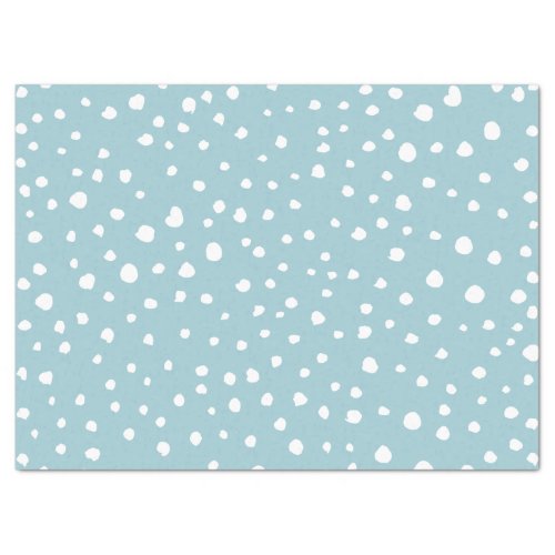 Blue Dalmatian Spots Dalmatian Dots Dotted Print Tissue Paper