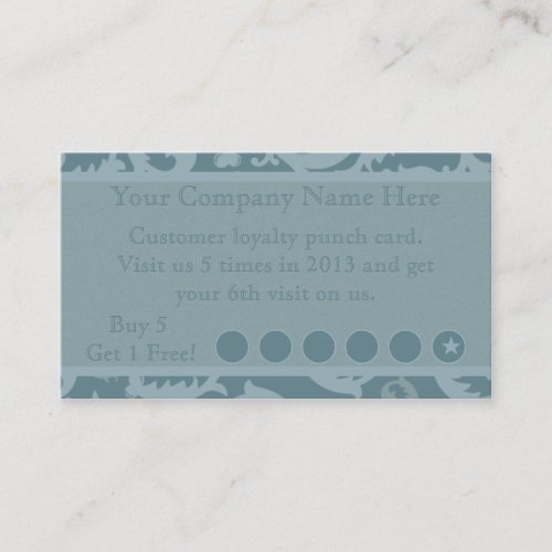 Discount Promotional Punch Card Business Card