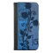 Blue Damask Floral iPhone 6 Plus Wallet Case
