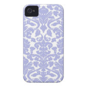 Blue Damask iPhone 4 Case (Back)