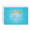 Blue Damask Sweet 16/ tiara/turquoise invitations