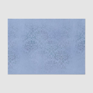 Blue Damask Tissue Paper