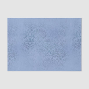 Blue Damask Tissue Paper
