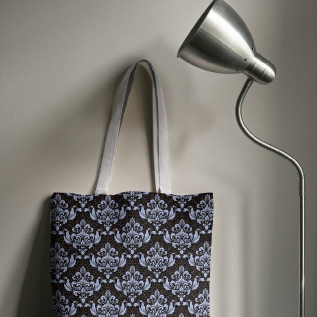 Blue Damask Tote Bag (Creator Uploaded)