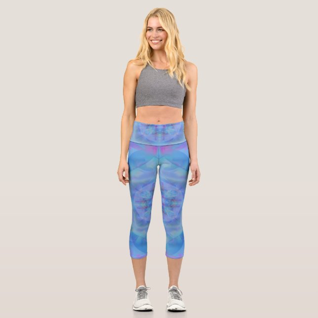 Blue Dancer Capri Leggings (Front)