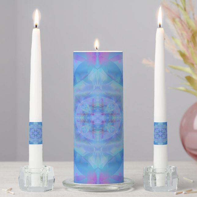 Blue Dancer Unity Candle Set (In Situ)