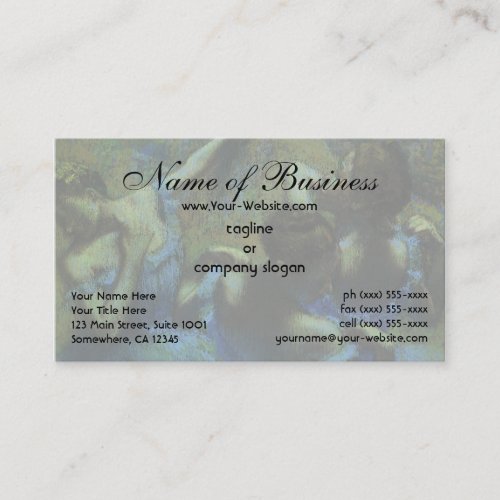Blue Dancers by Edgar Degas Business Card Templates