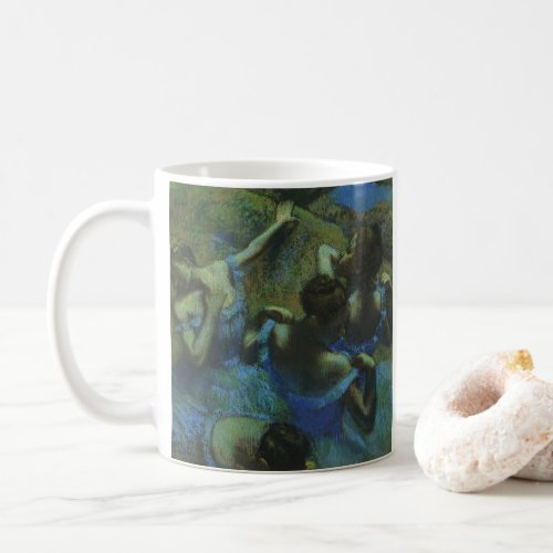 Blue Dancers by Edgar Degas Vintage Impressionism Coffee Mug