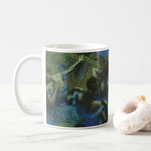 Blue Dancers by Edgar Degas Vintage Impressionism Coffee Mug