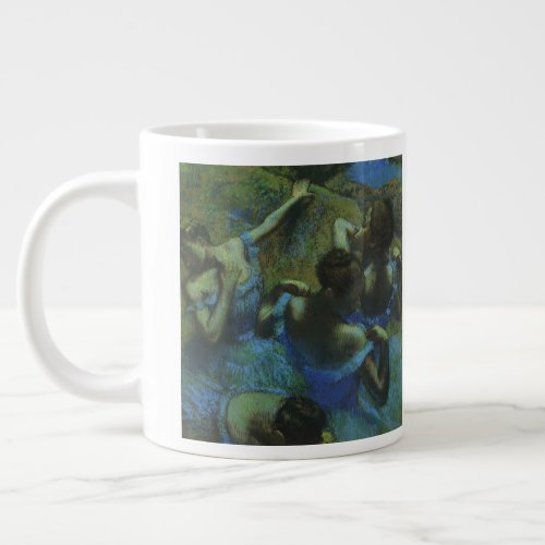 Blue Dancers by Edgar Degas Vintage Impressionism Giant Coffee Mug