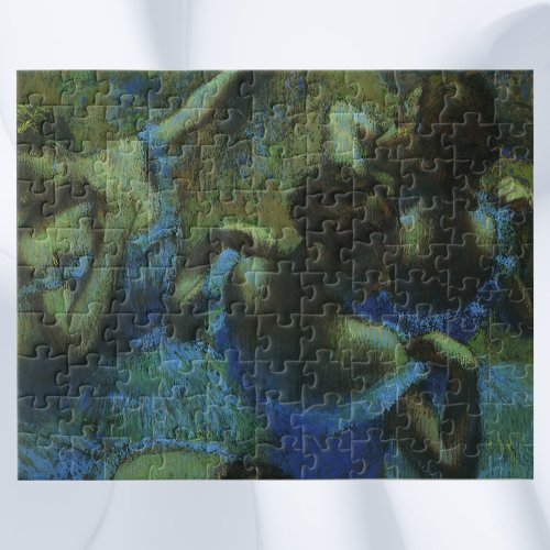 Blue Dancers by Edgar Degas Vintage Impressionism Jigsaw Puzzle