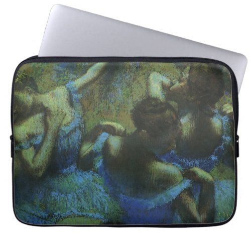 Blue Dancers by Edgar Degas Vintage Impressionism Laptop Sleeve