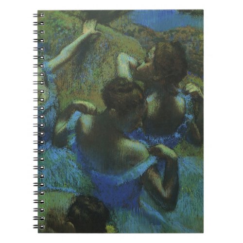 Blue Dancers by Edgar Degas Vintage Impressionism Notebook