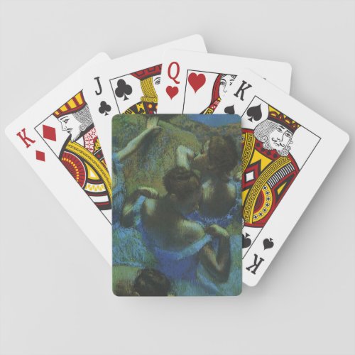 Blue Dancers by Edgar Degas Vintage Impressionism Poker Cards