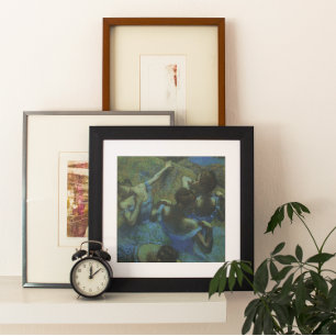 Blue Dancers by Edgar Degas, Vintage Impressionism Poster
