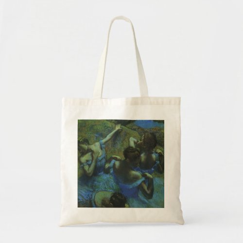Blue Dancers by Edgar Degas Vintage Impressionism Tote Bag