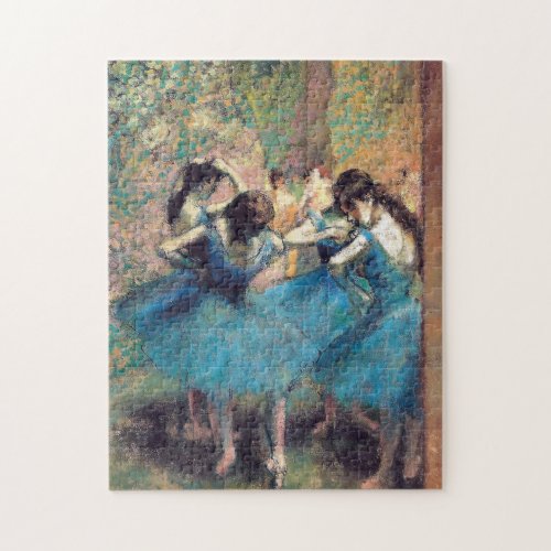 Blue Dancers by Edward Degas Jigsaw Puzzle
