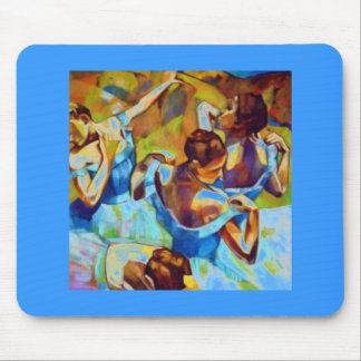 blue dancers mouse pad