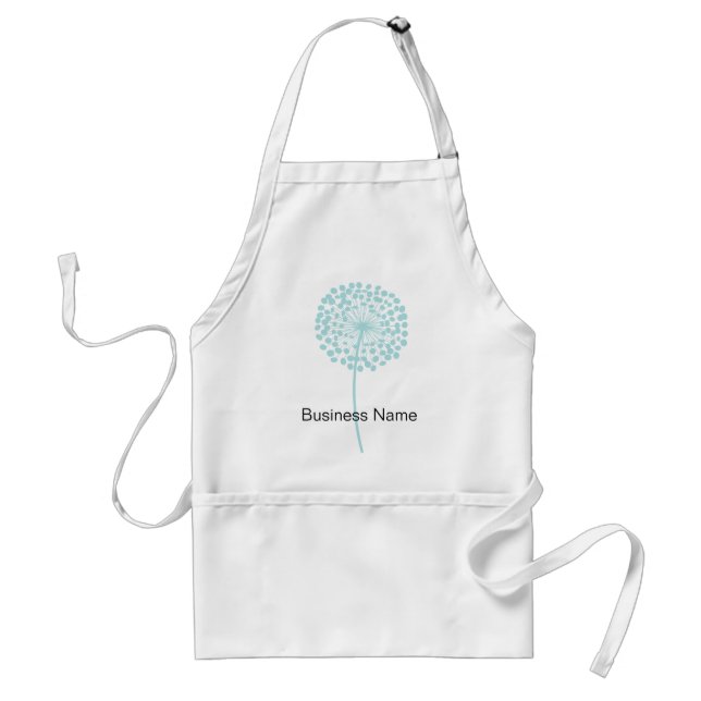 Blue Dandelion Customizable Apron (Front)