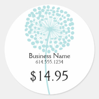 Blue Dandelion Flower Product Stickers