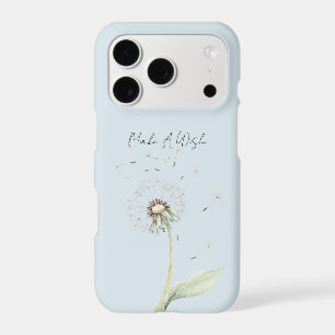 Blue Dandelion Flower Wish iPhone 17 Pro Case