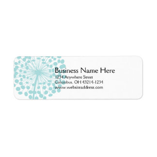 Blue Dandelion Return Address Labels 2