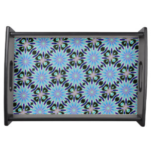 blue dandelions flower tray