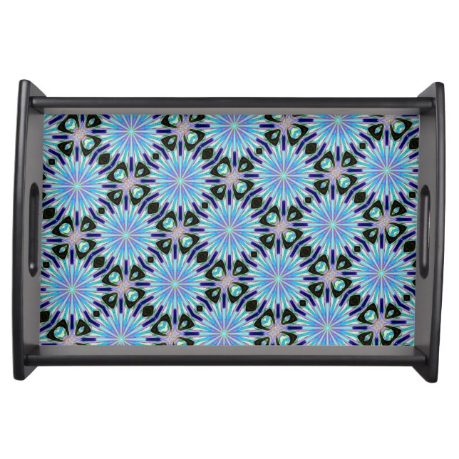 blue dandelions flower tray (Front)