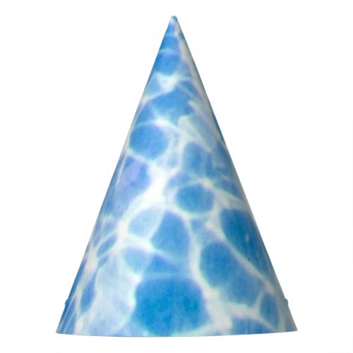 Blue Dappled Water Party Hat