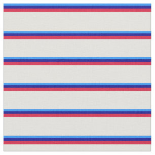 Blue, Dark Blue, Crimson, and Light Yellow Lines Fabric