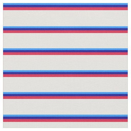 Blue, Dark Blue, Crimson, and Light Yellow Lines Fabric