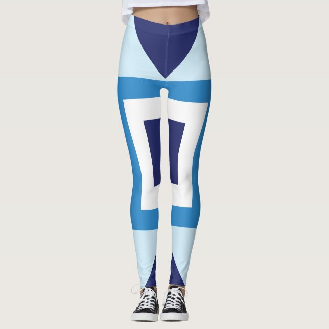 blue dark stars texture fashion cool night boy sky leggings (Front)
