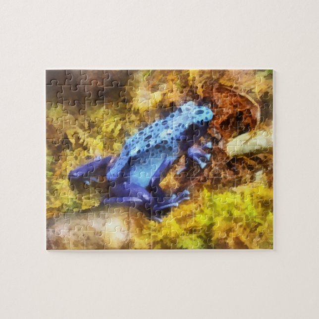 Blue Dart Frog Jigsaw Puzzle (Horizontal)