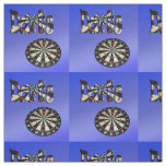 Blue Darts Logo Dartboard Design,  Fabric