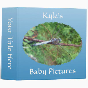 Blue Dasher Dragonfly Coordinating Items Binder