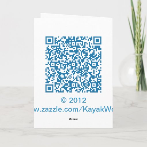 Blue Day Kayak Happy Birthday Card Zazzle 2144