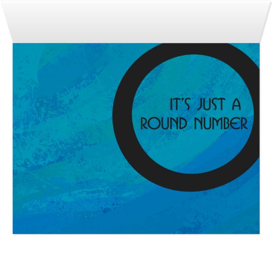 Blue Decade Birthdday Cards (Inside Horizontal (Bottom))