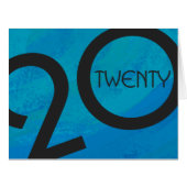 Blue Decade Birthdday Cards (Front Horizontal)