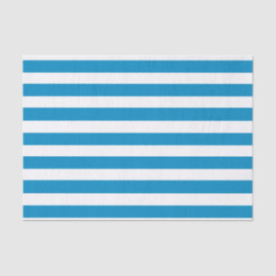 Blue Deckchair Stripes Tissue Paper