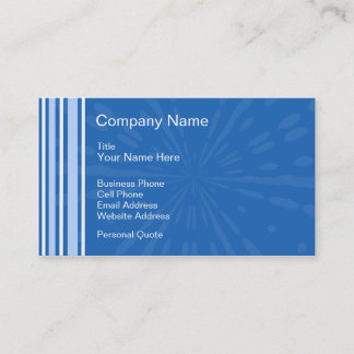Blue Deco Business Profile Card