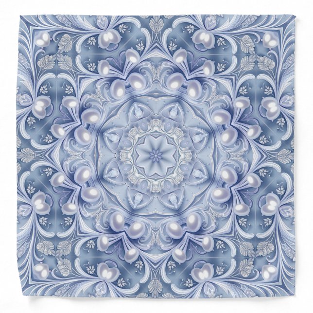 Blue Decorative Bandana (Front)
